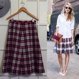 Vintage plaid Pendleton wool skirt